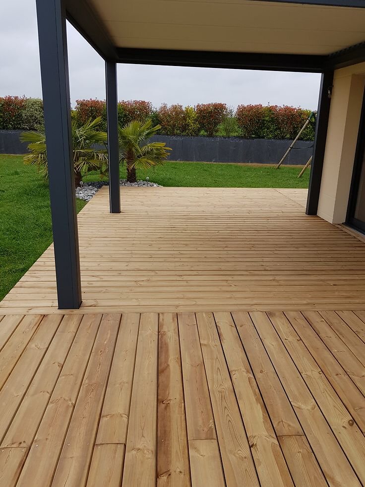 Création de terrasse réalisé à Rennes par TMD Paysage
