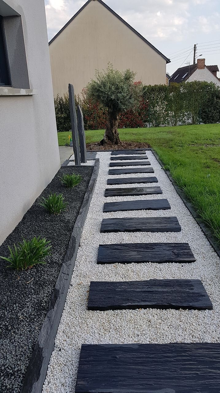 Maçonnerie paysagère réalisé à Chantepie par TMD Paysage